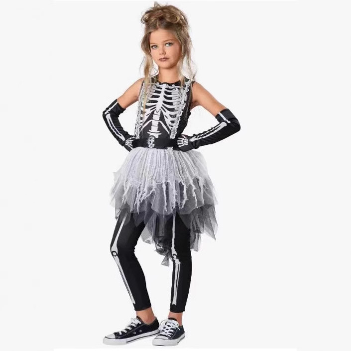 Ethnic Fashion Trends 2026 - Disfraz de Halloween para Niña, Vestido