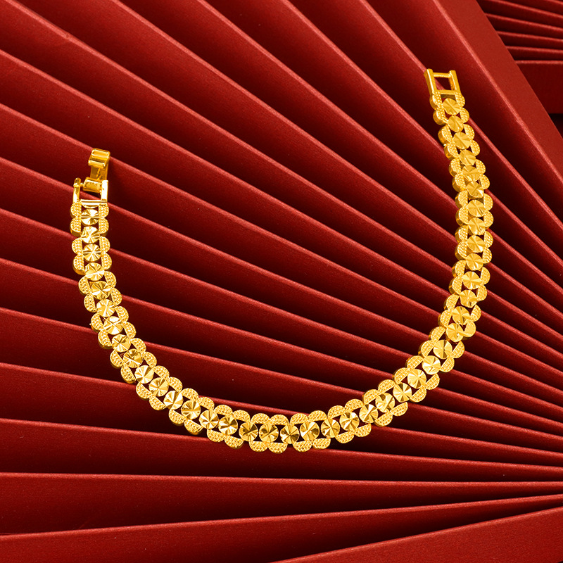 Ethnic Fashion Instagram - Reloj de cadena de oro puro