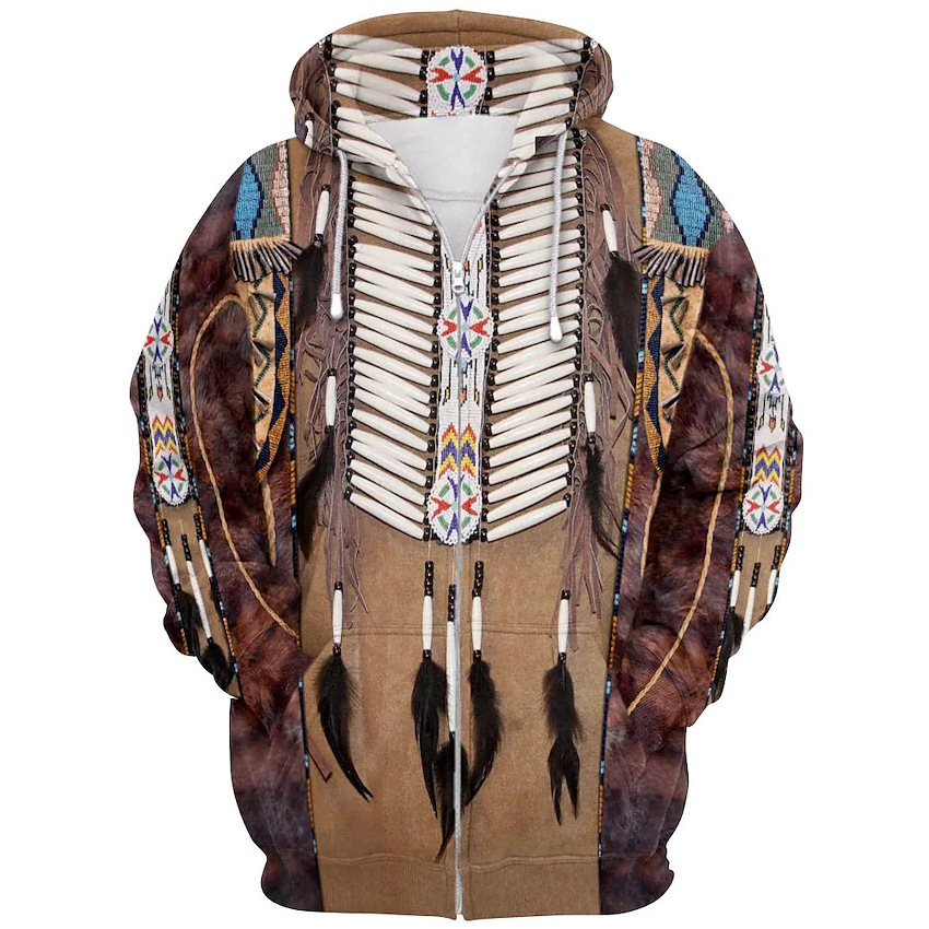 Fashion Ethnic Indian Clothing - Sudaderas con capucha con cremallera y
