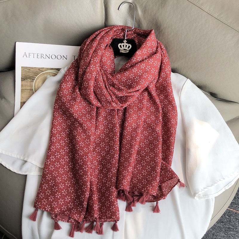 Winter Ethnic Fashion For Women - Bufanda de lino y algodón de