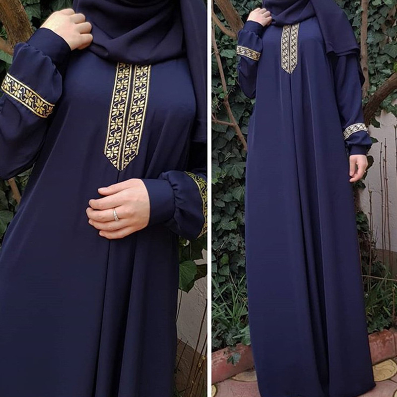Winter Ethnic Fashion For Women - Abayas con estampado de estilo étnico