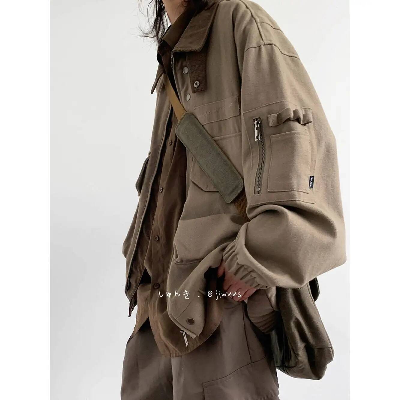 Haori Japanese Jacket - Chaqueta de hombre primavera otoño chaqueta