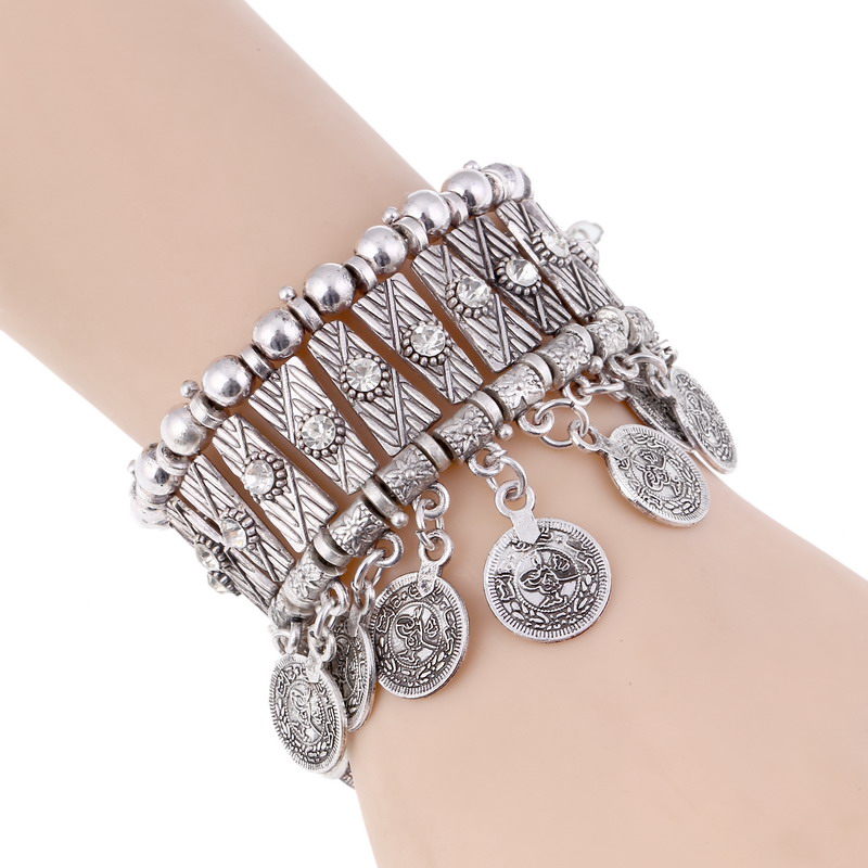 Ethnic Fashion Co In - Pulseras de borla de moneda de