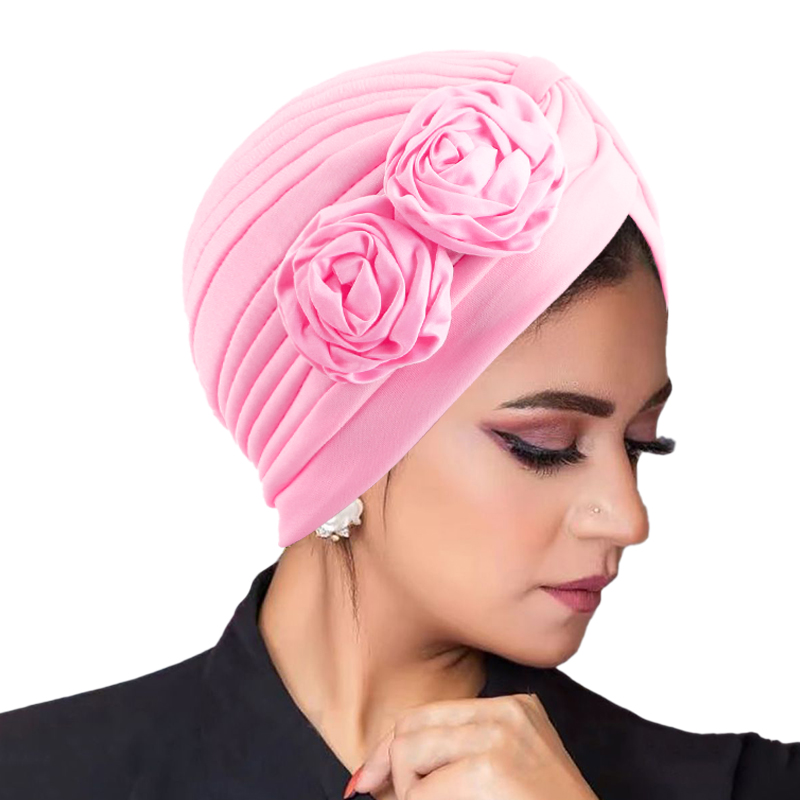 Ethnic Fashion For Ladies - Moda musulmana flor Hijab turbante étnico