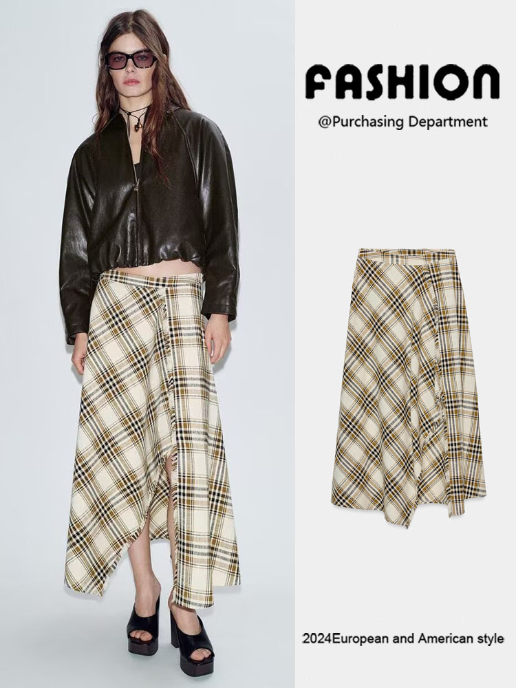 Ethnic Fashion For Ladies - Nueva Falda Midi de Cintura Alta