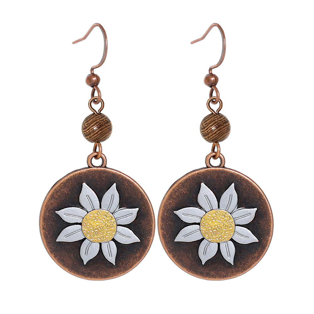 Ethnic Fashion Trends 2026 - Pendientes Colgantes de Cobre Estilo Bohemio,