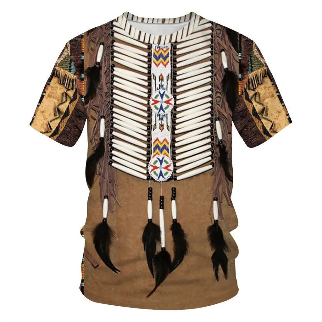 Fashion Ethnic Indian Clothing - Camisetas de Verano con Estampado 3D