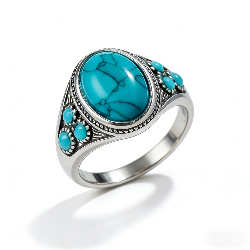 Ethnic Fashion Instagram - Anillo de Turquesa de Moda en