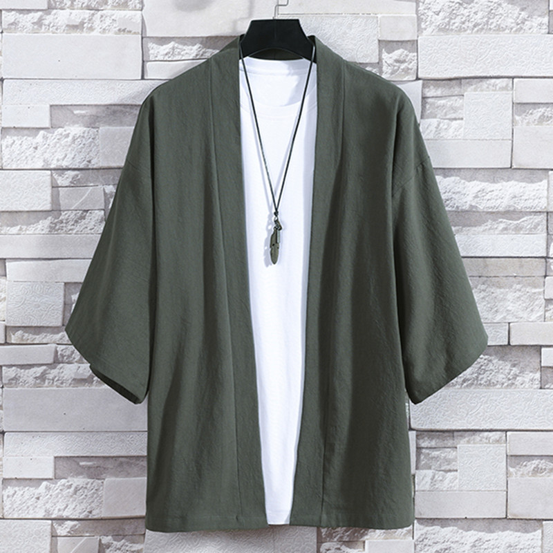 Cárdigan tipo kimono para homb - Haori Japanese Jacket reseña y precio