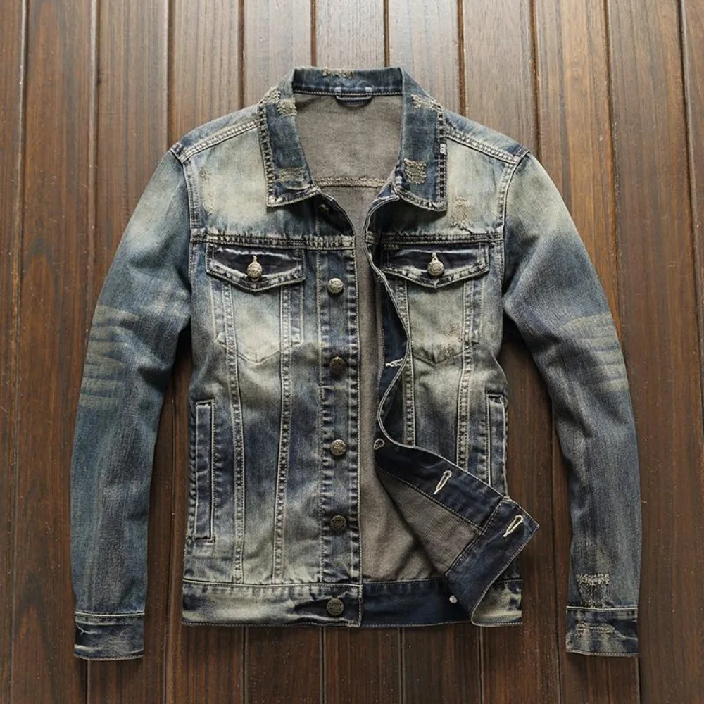 Abrigo vaquero de otoño para h - Haori Japanese Jacket reseña y precio