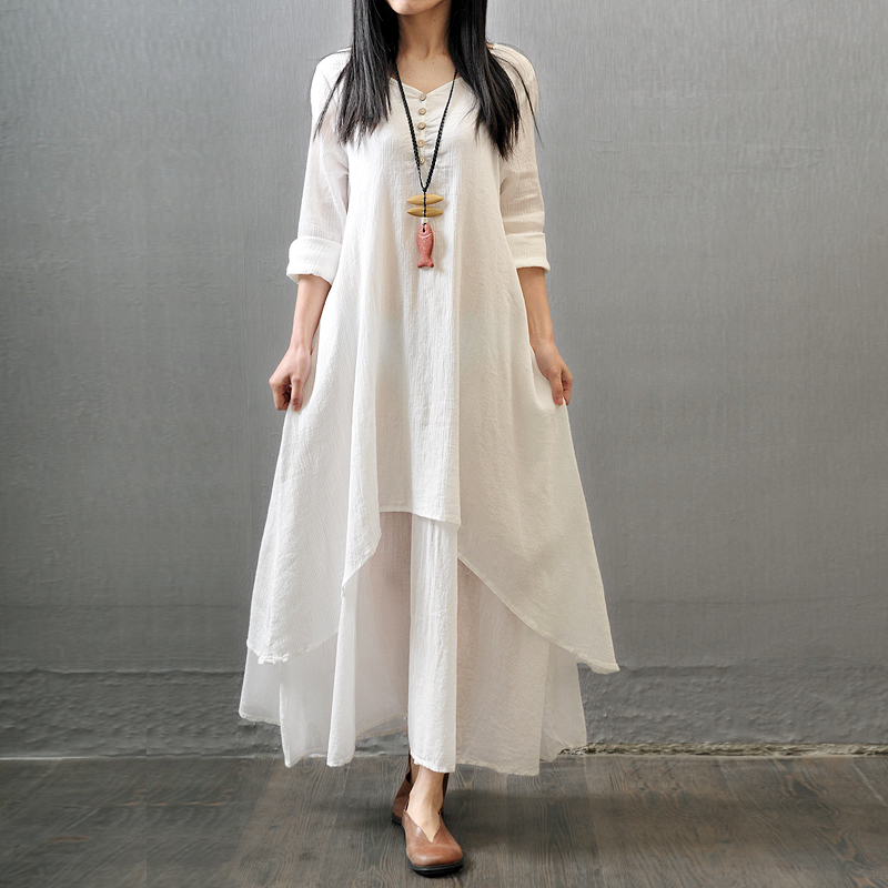 Vestido largo de manga larga p - Fashion Ethnic Indian Clothing reseña y precio