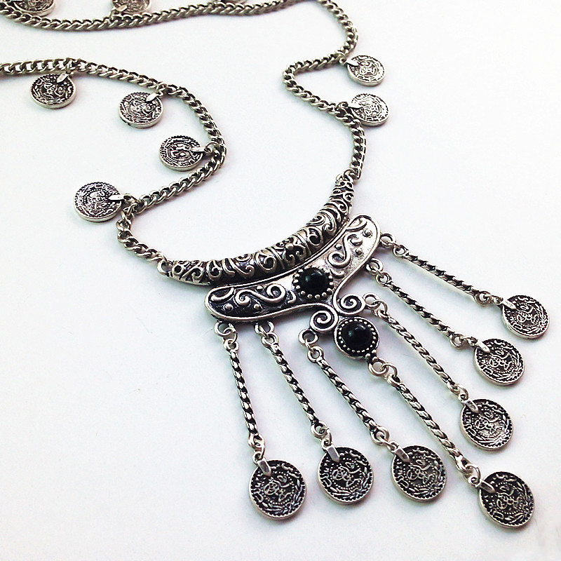 LOVBEAFAS-collar largo con bor - Ethnic Fashion Co In reseña y precio