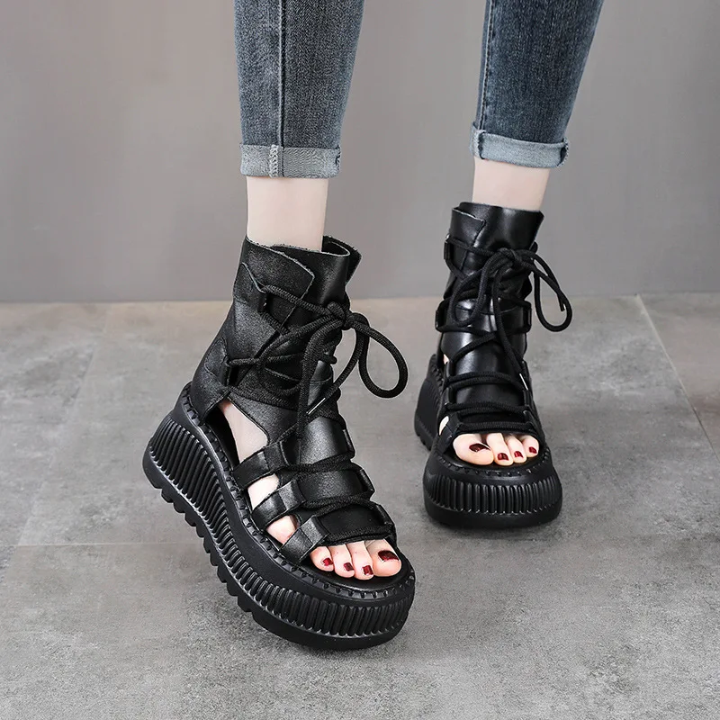 Botines étnicos de cuero genui - Ethnic Fashion For Ladies reseña y precio