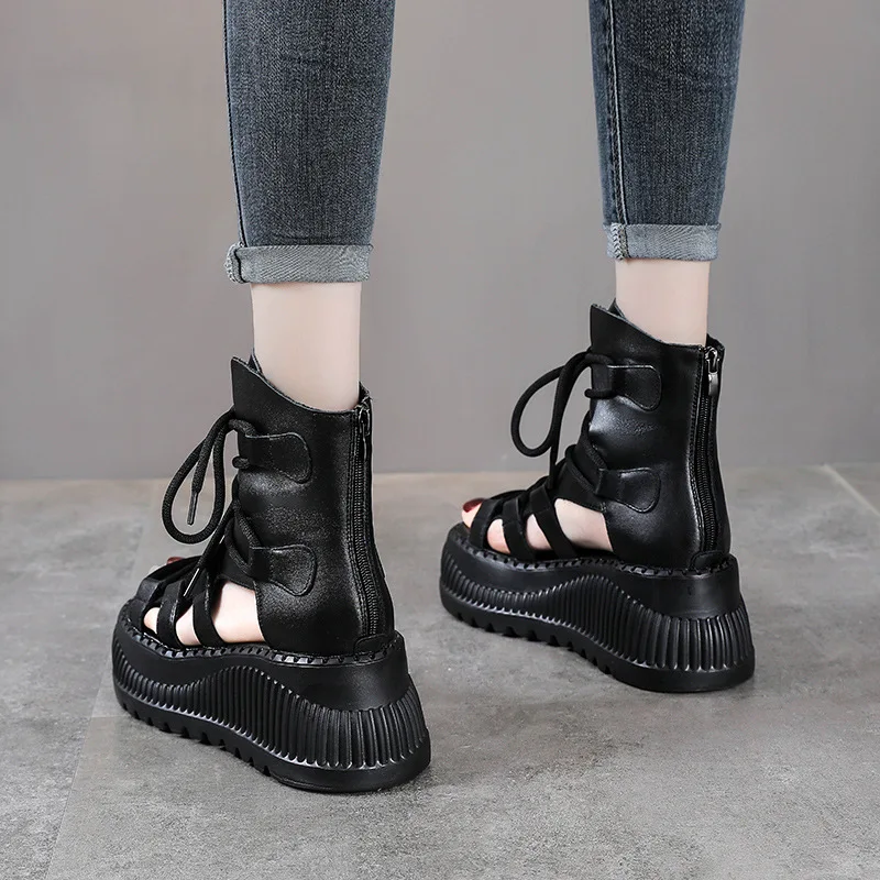 Botines étnicos de cuero genui - Ethnic Fashion For Ladies reseña y precio