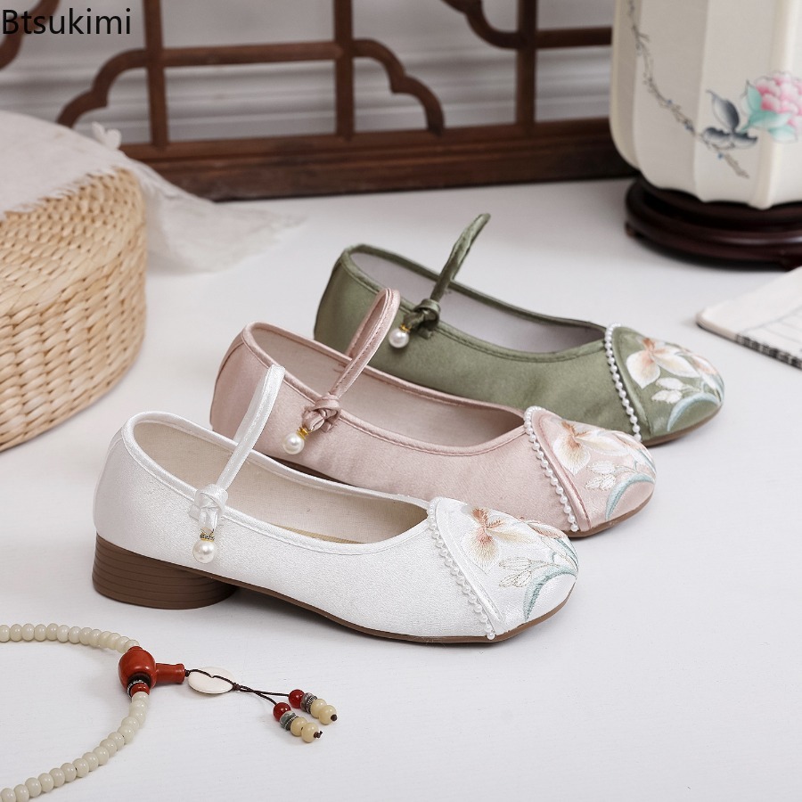 Zapatos de Mujer con Tacón Baj - Ethnic Fashion For Ladies reseña y precio