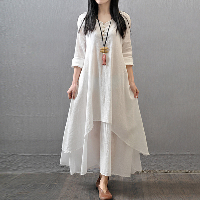 Vestido largo de manga larga p - Fashion Ethnic Indian Clothing reseña y precio