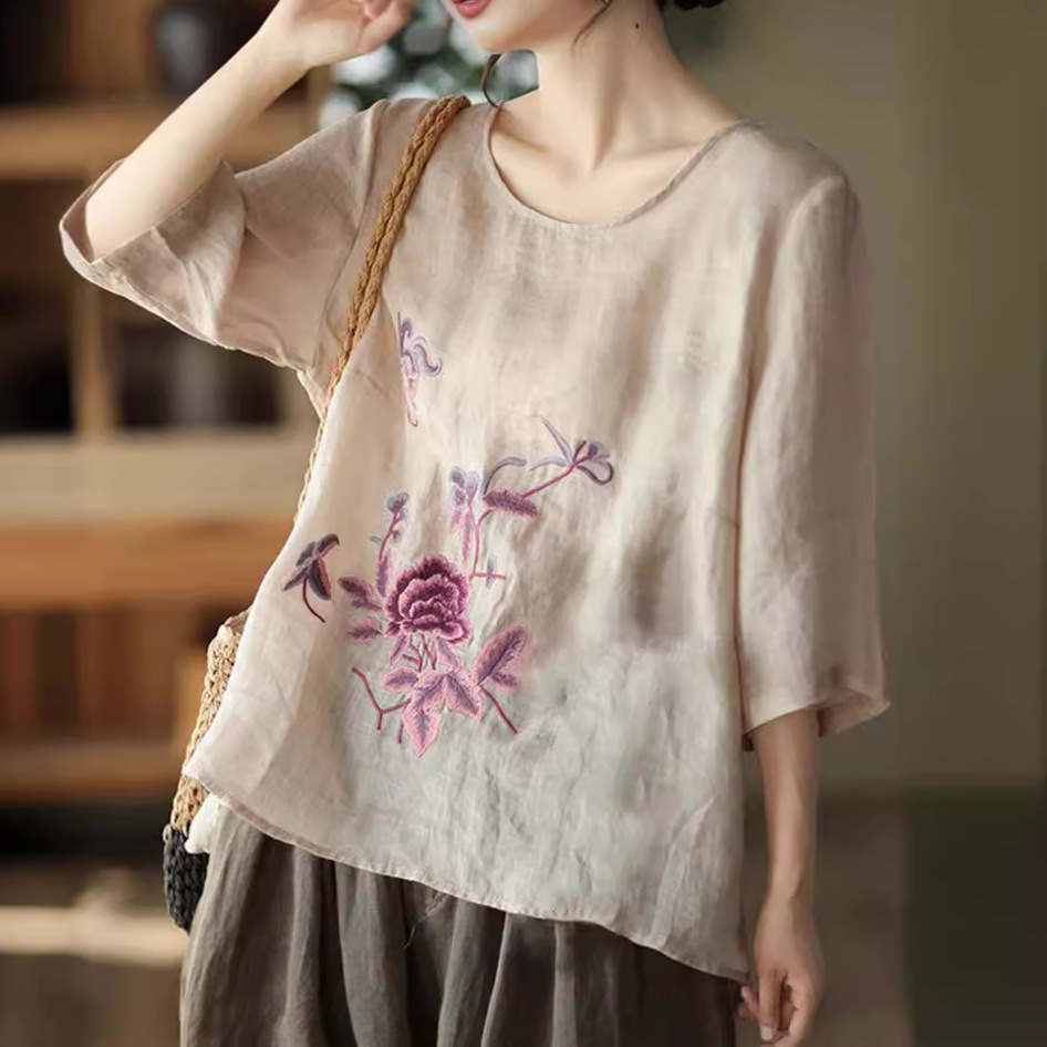 Blusa Retro de Verano para Muj - Ethnic Fashion For Ladies reseña y precio