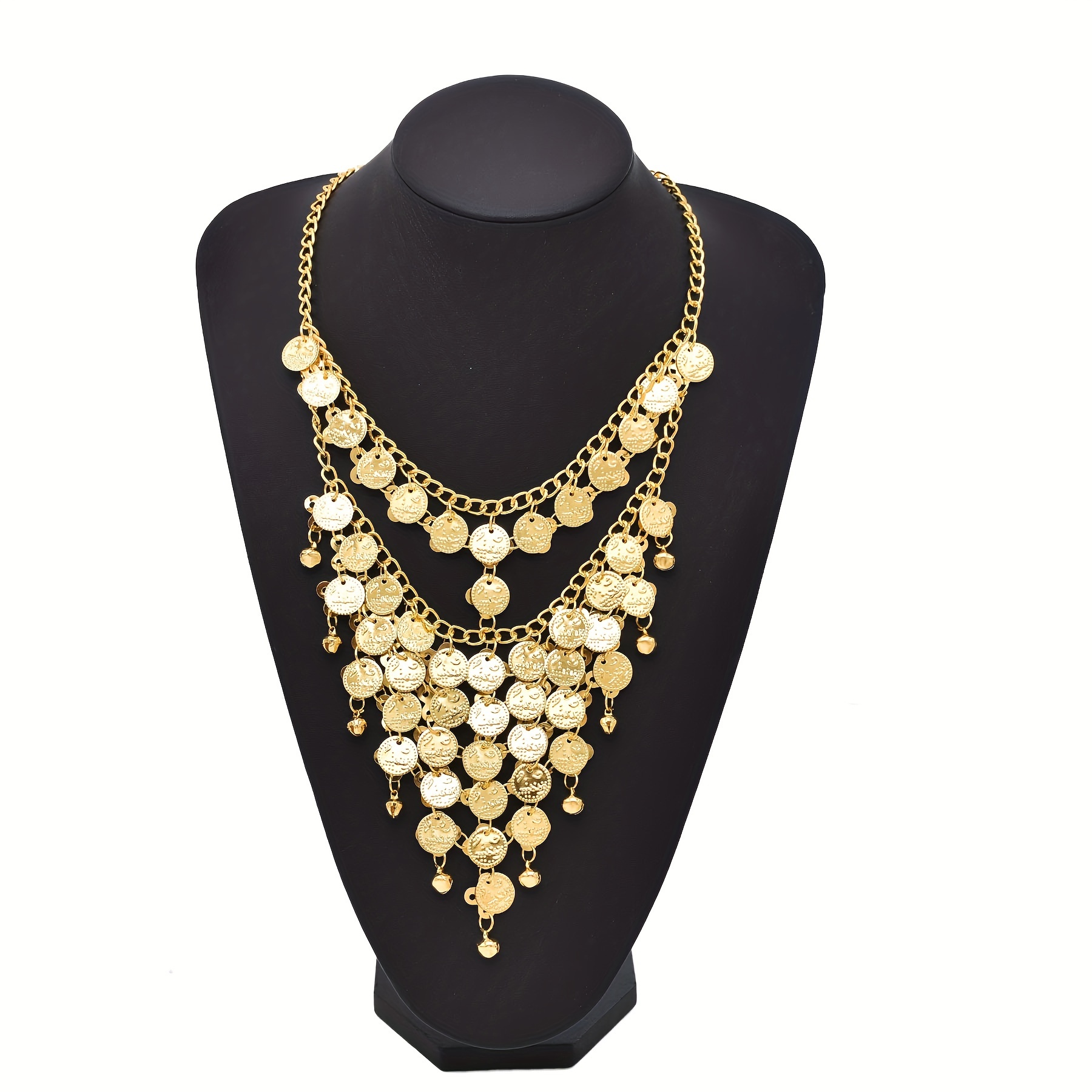 Monedas de Color dorado, caden - Ethnic Fashion Co In reseña y precio