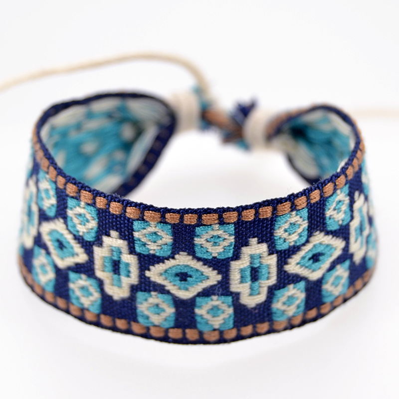 Pulseras de algodón y lino tej - Ethnic Fashion Brand reseña y precio