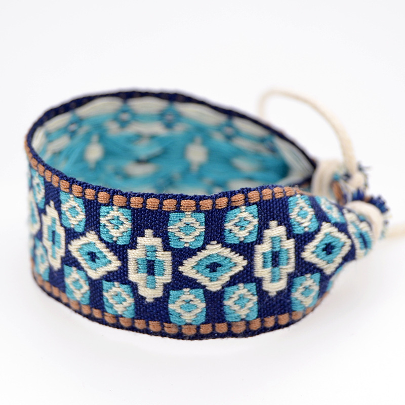 Pulseras de algodón y lino tej - Ethnic Fashion Brand reseña y precio
