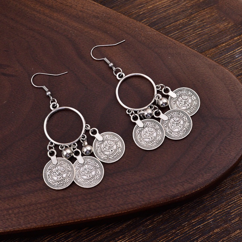 Pendientes colgantes circulare - Ethnic Fashion Co In reseña y precio