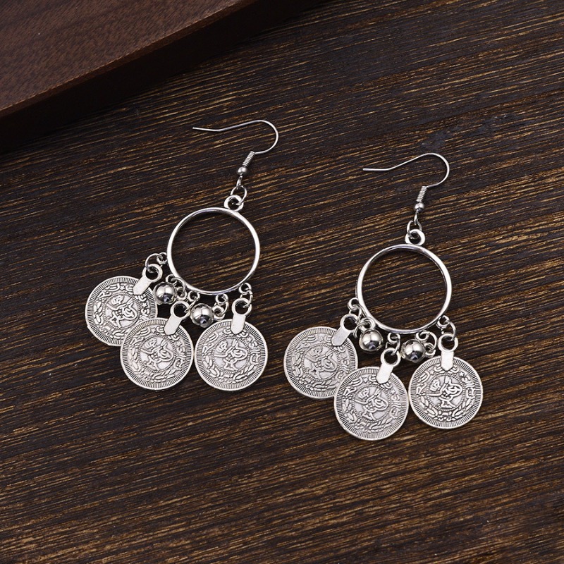 Pendientes colgantes circulare - Ethnic Fashion Co In reseña y precio