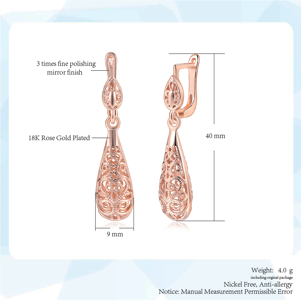 Pendientes de gota de agua de  - Ethnic Fashion Brand reseña y precio