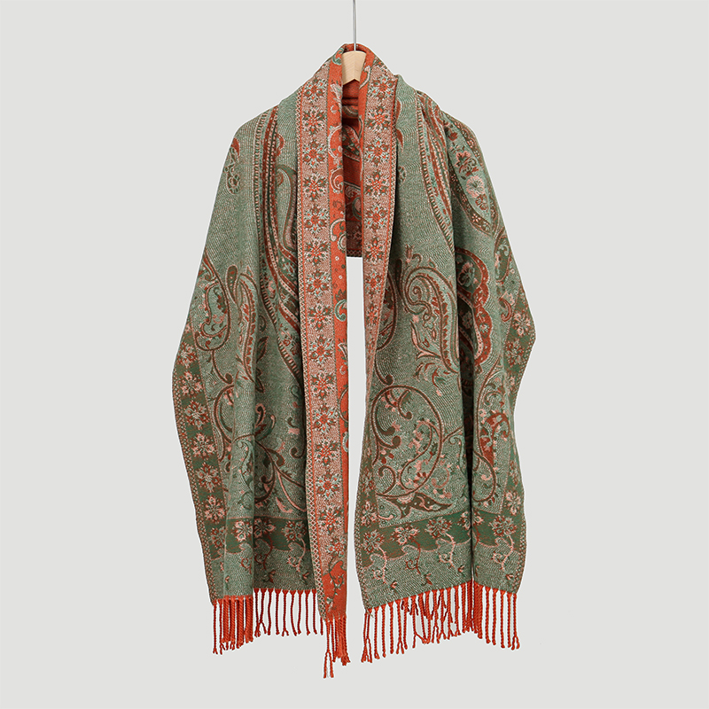 Bufanda de Cachemira Jacquard  - Winter Ethnic Fashion For Women reseña y precio