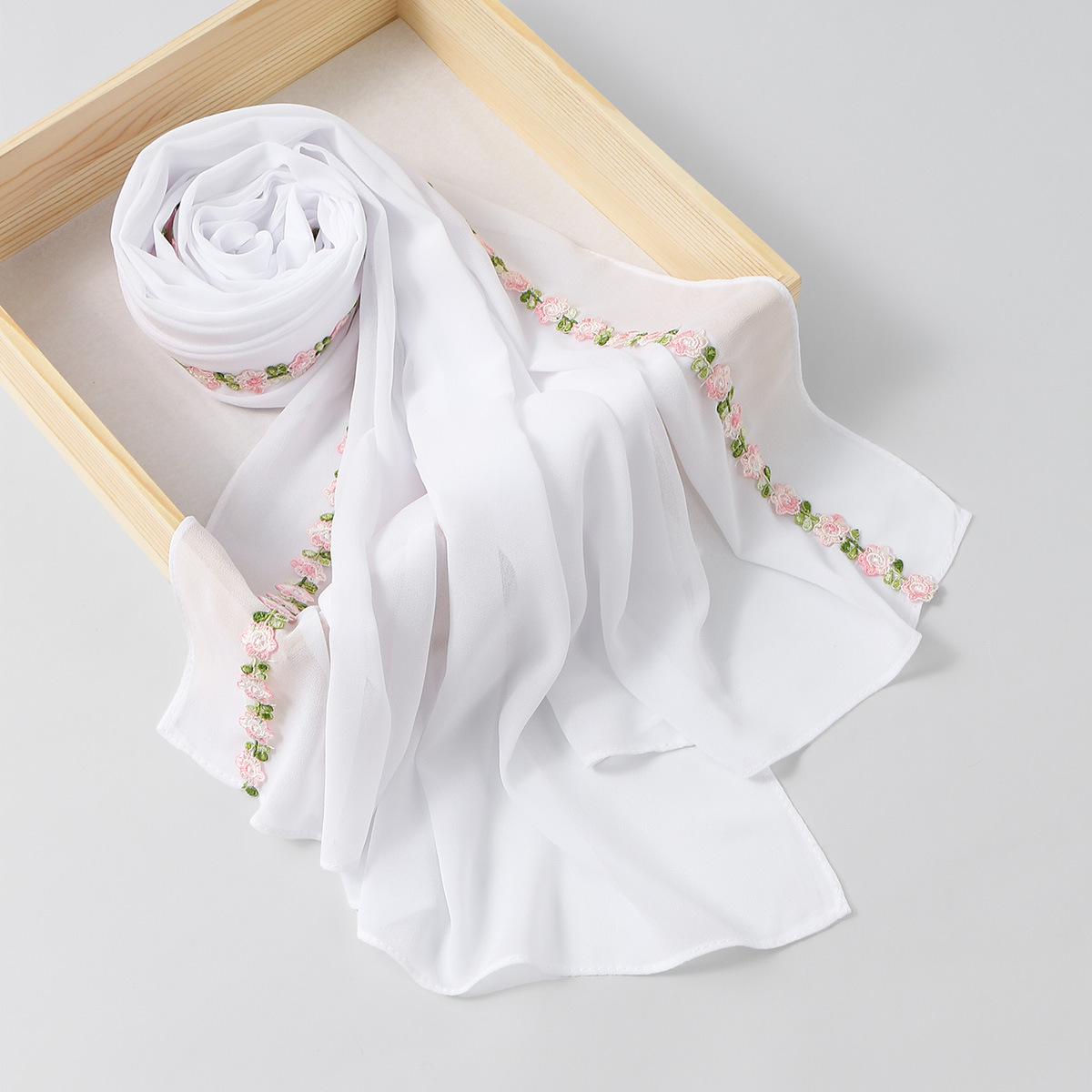 Pañuelo Étnico de Gasa Sólida  - Ethnic Fashion For Ladies reseña y precio