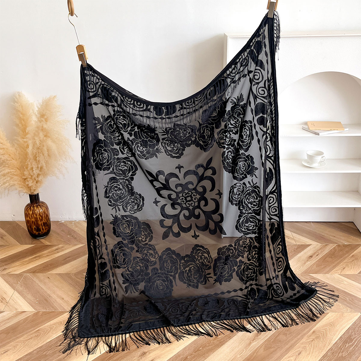 Bufanda Retro de Terciopelo co - Winter Ethnic Fashion For Women reseña y precio
