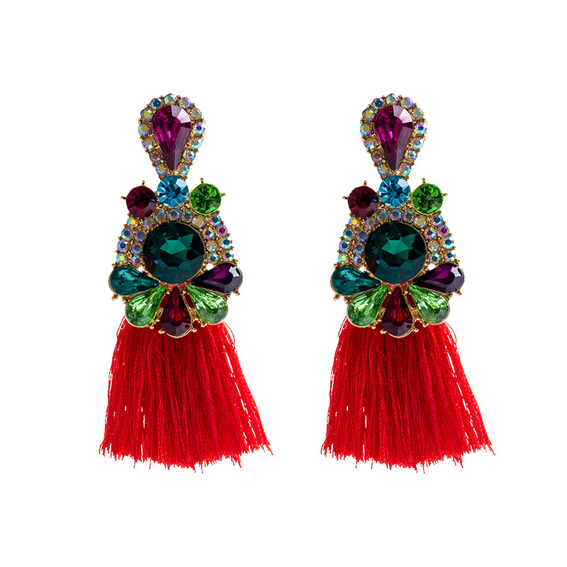 Pendientes de moda con diamant - Ethnic Fashion Brand reseña y precio