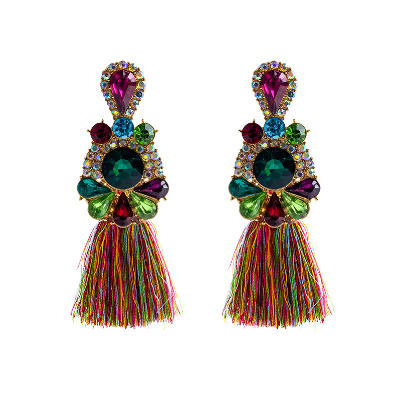Pendientes de moda con diamant - Ethnic Fashion Brand reseña y precio
