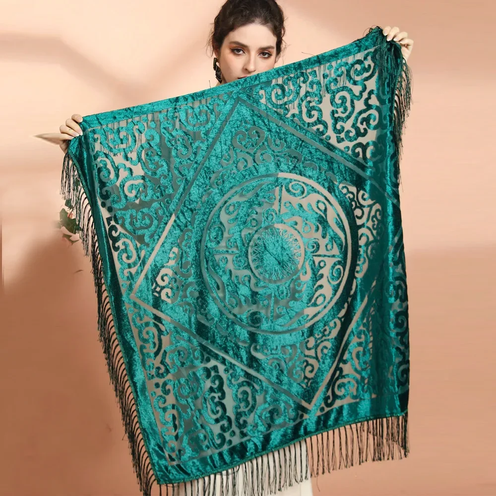 AW25 Chal jacquard de terciope - Ethnic Fashion Collection reseña y precio