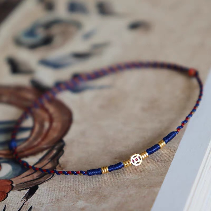 Pulsera tejida con monedas de  - Ethnic Fashion Co In reseña y precio