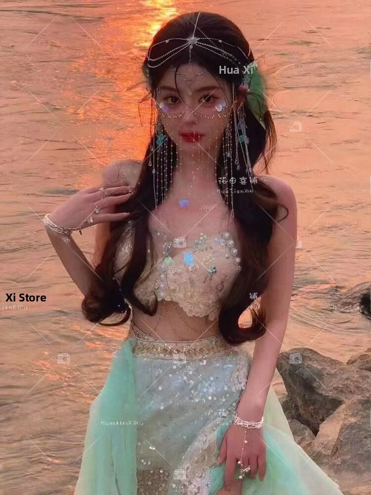 Disfraz de Princesa Sirena 202 - Ethnic Fashion Definition reseña y precio
